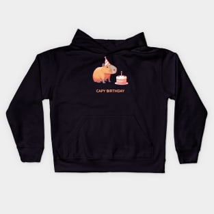 Capy Birthday Kids Hoodie